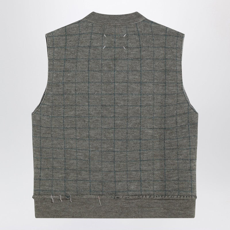Maison Margiela checked wool gilet