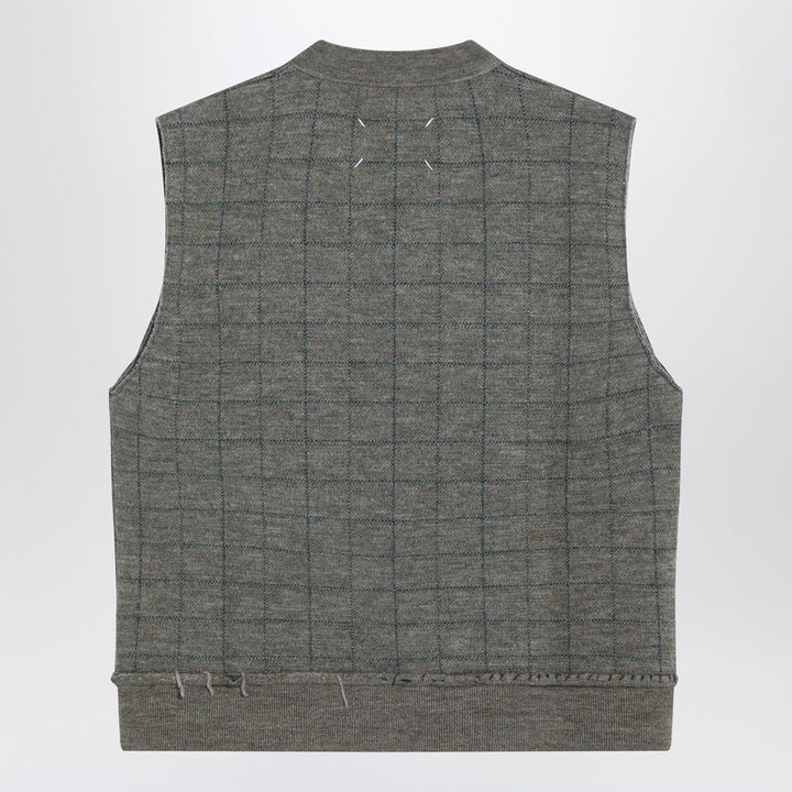 Maison Margiela checked wool gilet