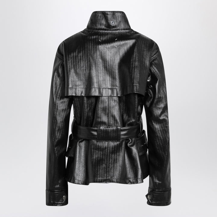 Maison Margiela laminated belted jacket