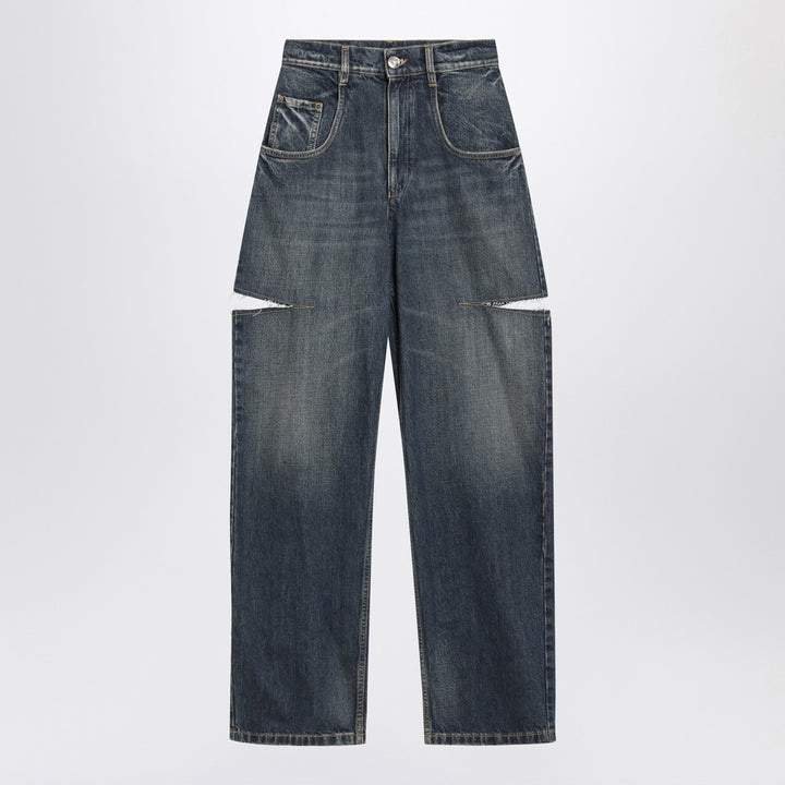Maison Margiela ripped washed jeans