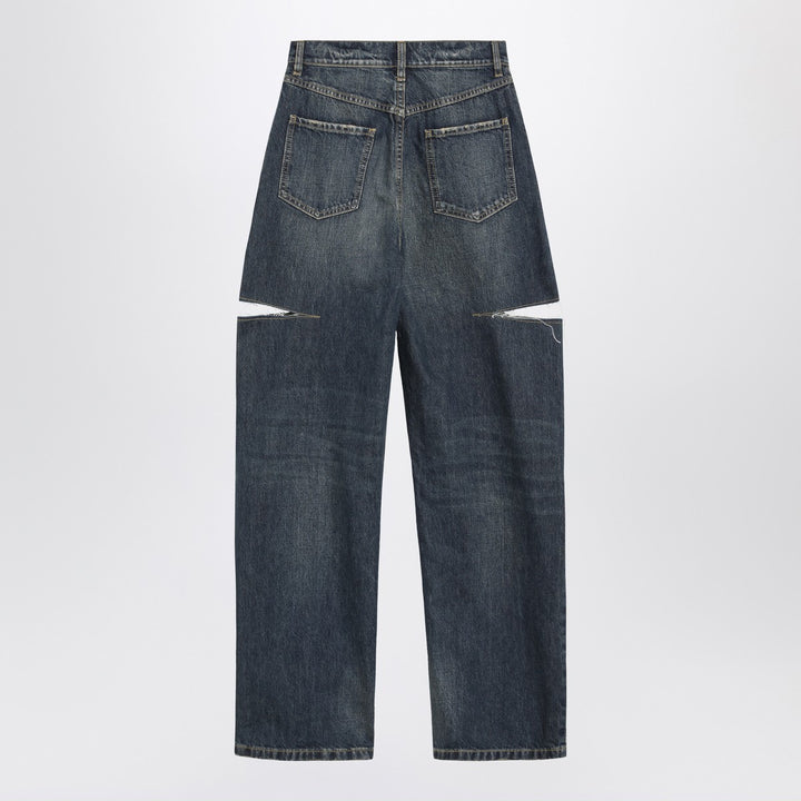 Maison Margiela ripped washed jeans