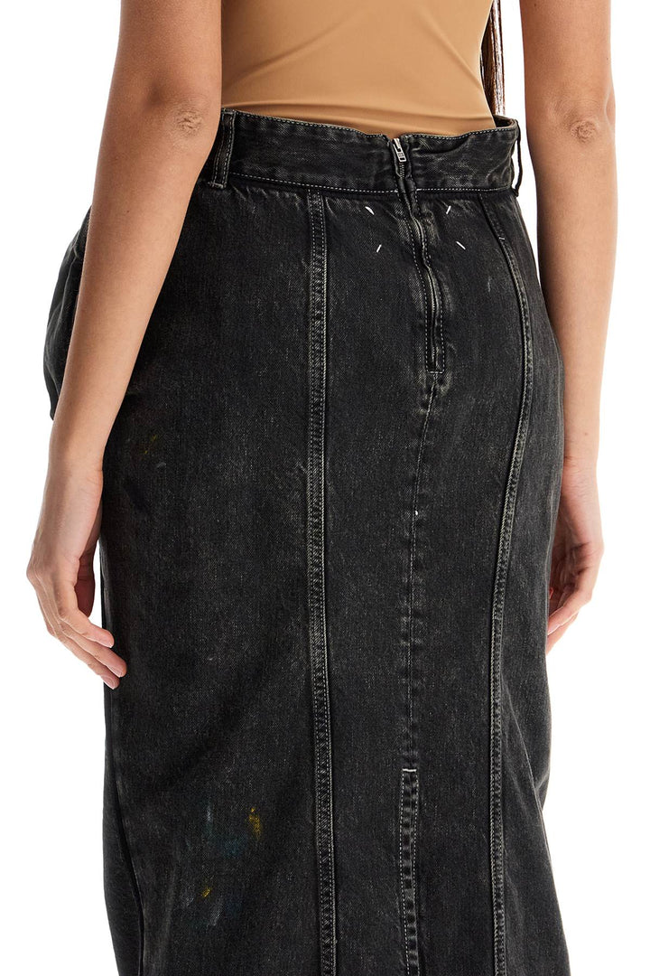 Maison Margiela denim skirt with pleats