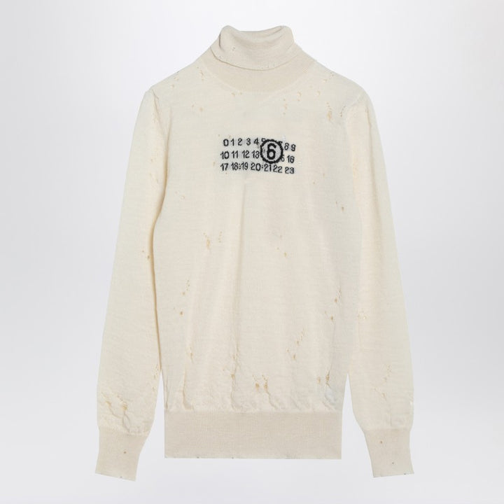 MM6 Maison Margiela Distressed turtleneck