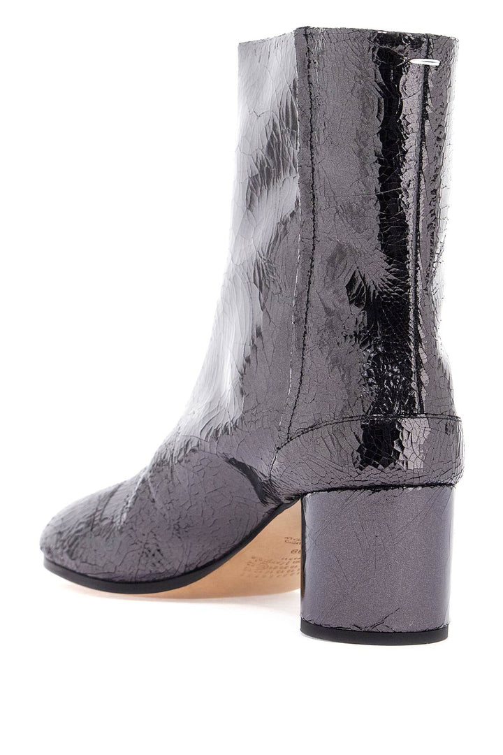 Maison Margiela cracked leather tabi ankle boots