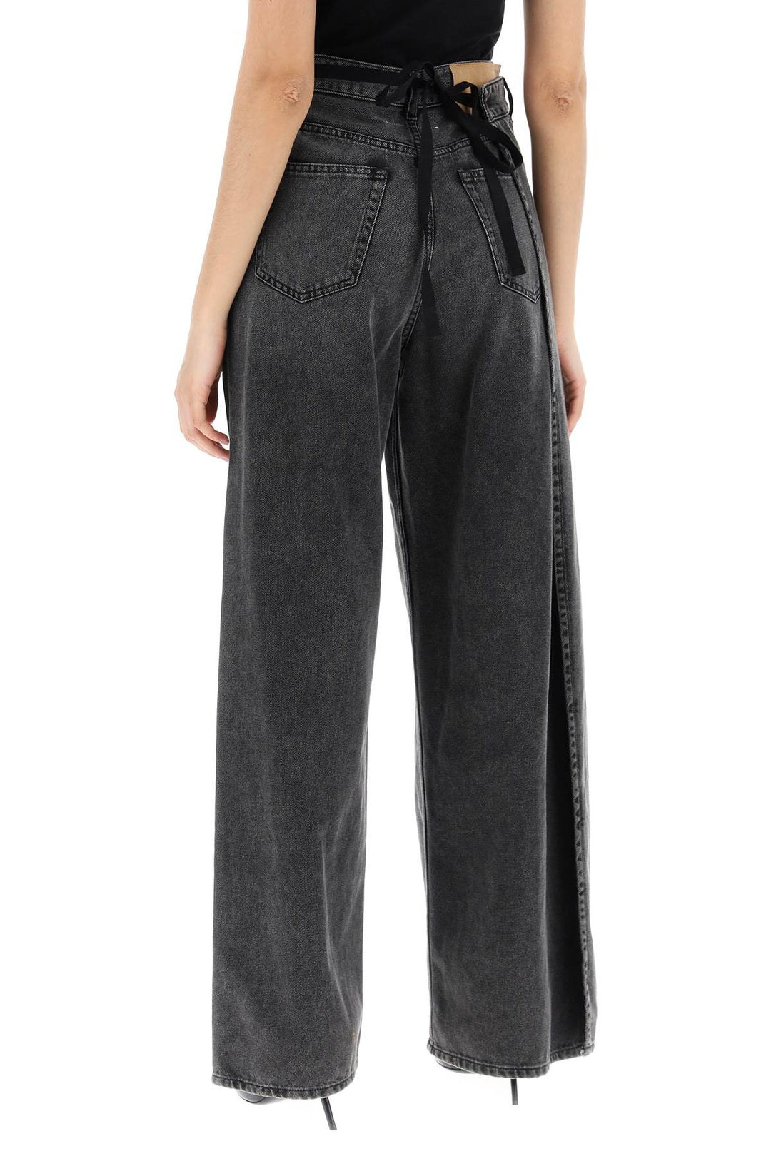 MM6 Maison Margiela hybrid panel jeans with seven