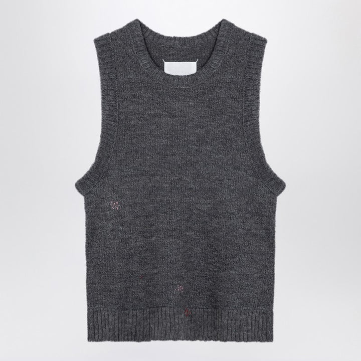 Maison Margiela knitted sleeveless top