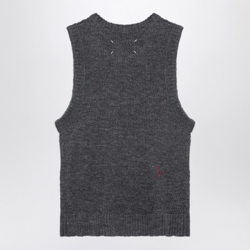 Maison Margiela knitted sleeveless top