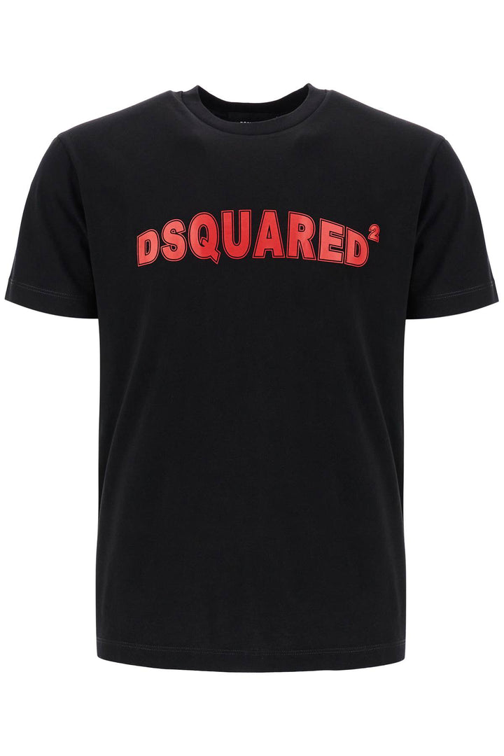 Dsquared2 red logo cotton t-shirt