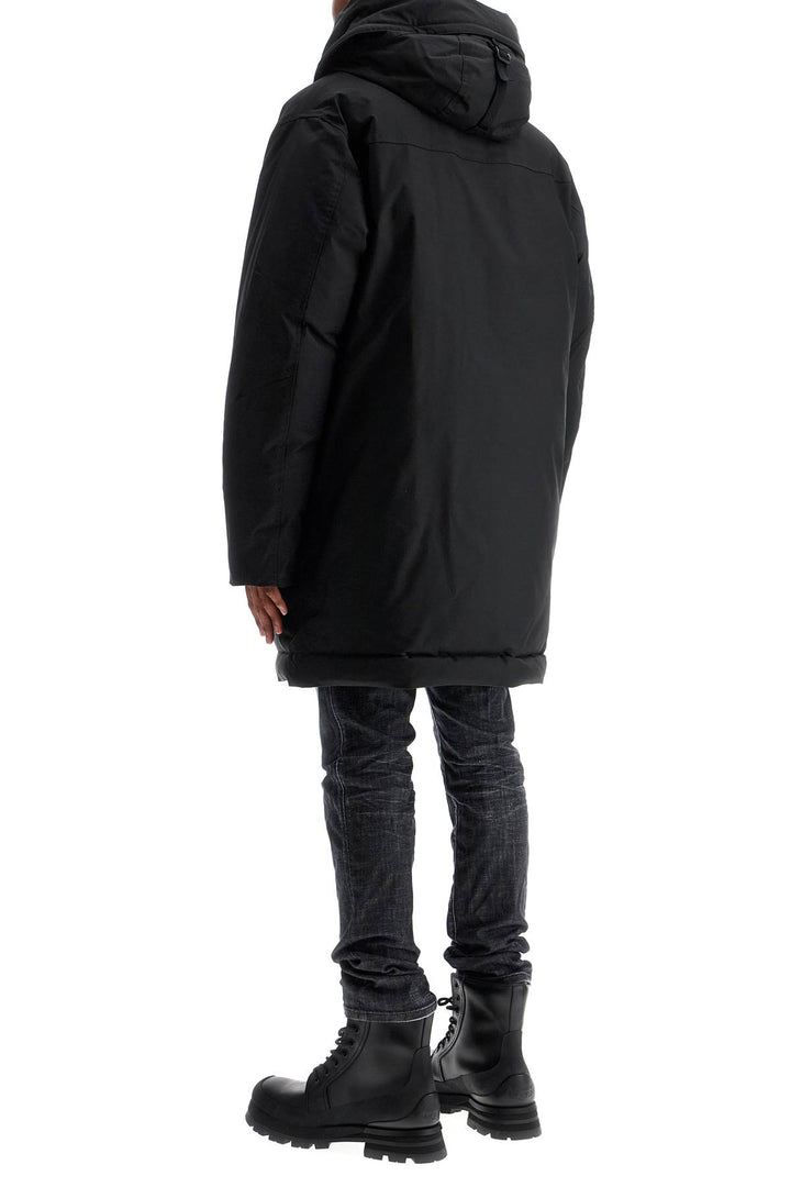 Dsquared2 black hooded parka