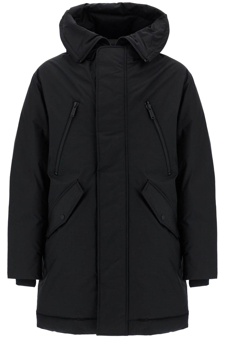 Dsquared2 black hooded parka