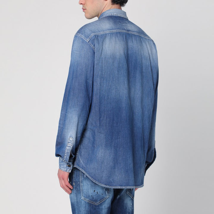 Dsquared2 washed denim shirt