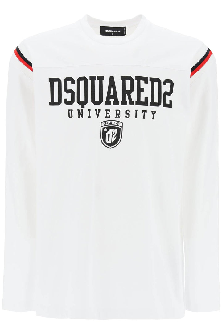 Dsquared2 long-sleeved varsity t-shirt