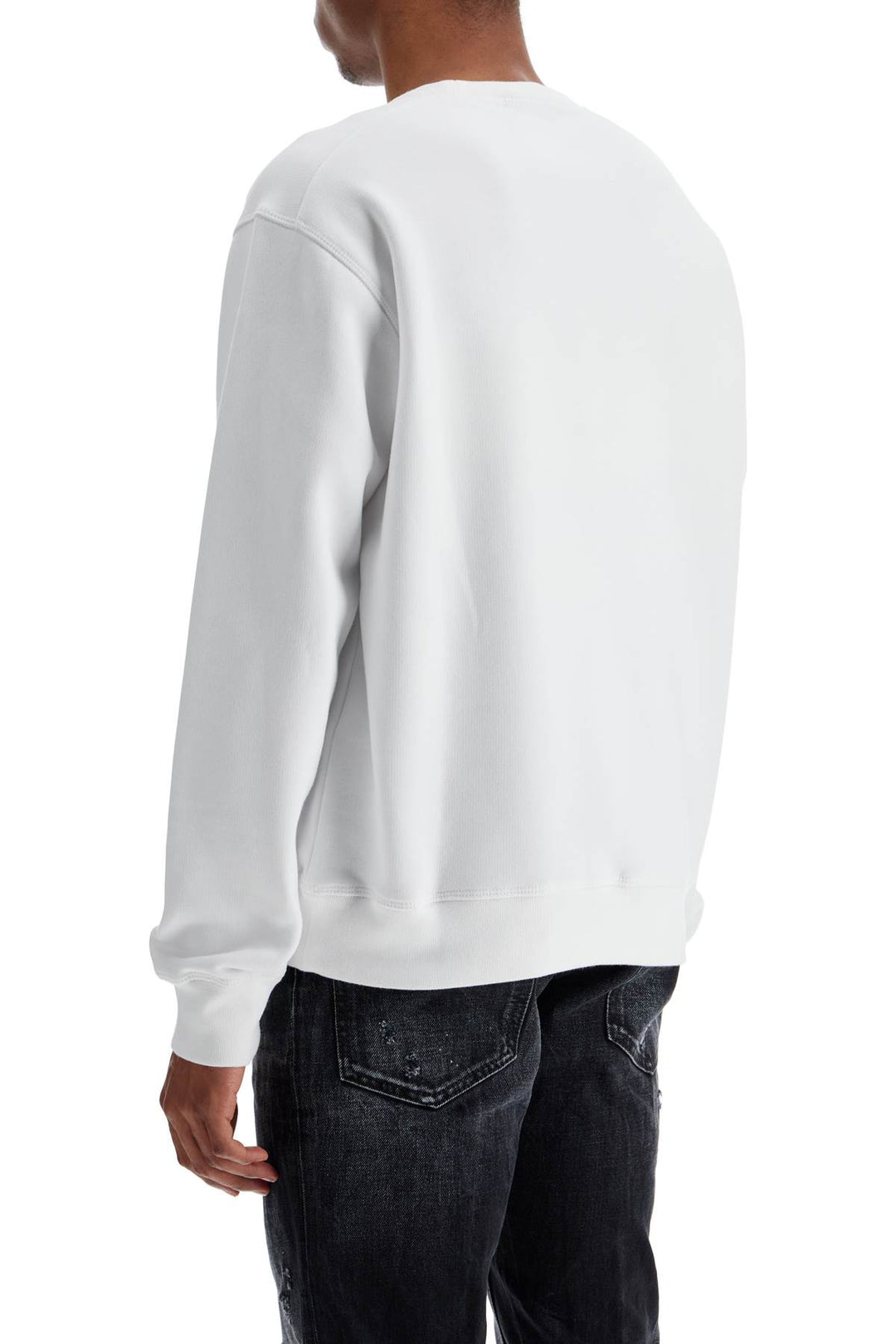 Dsquared2 white cotton logo sweatshirt