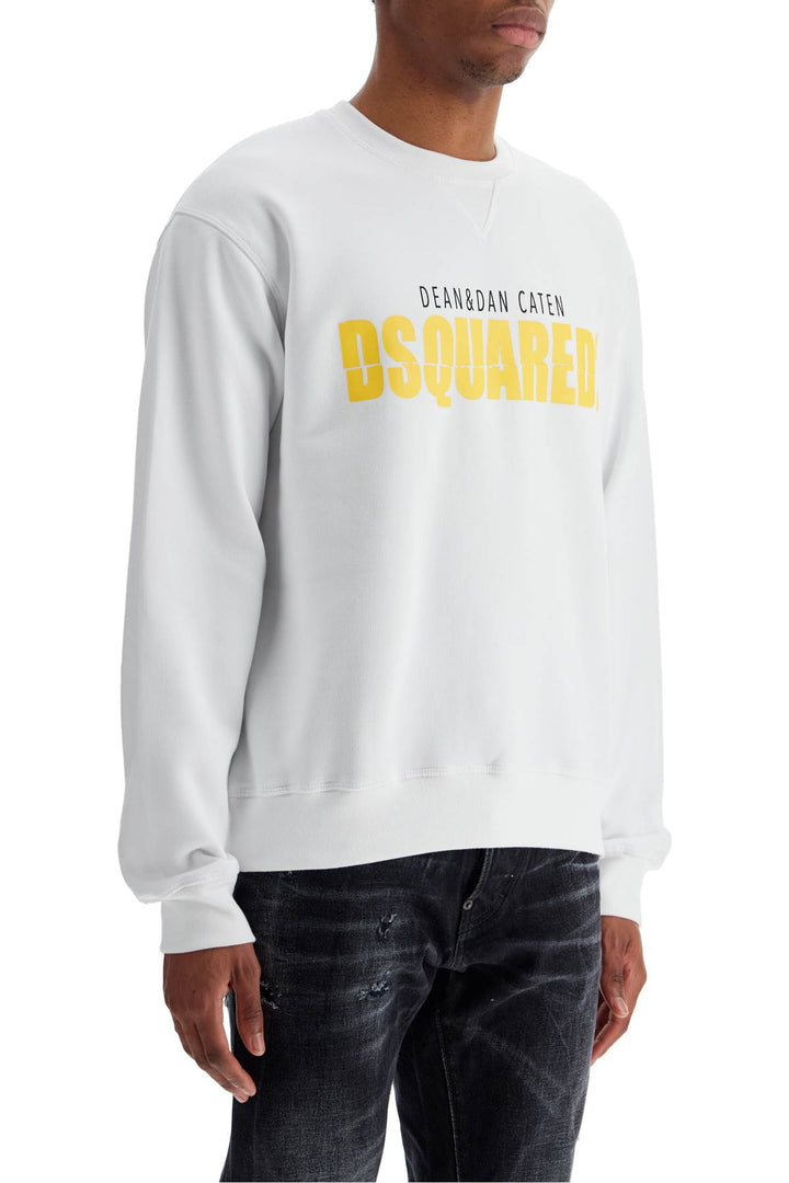 Dsquared2 white cotton logo sweatshirt