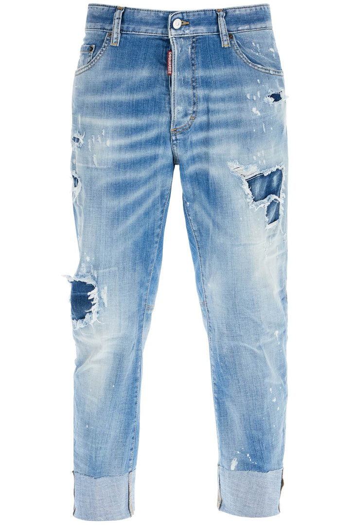 Dsquared2 cropped sailor jeans