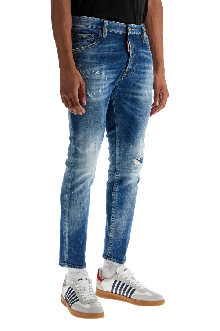 Dsquared2 slim fit used effect jeans