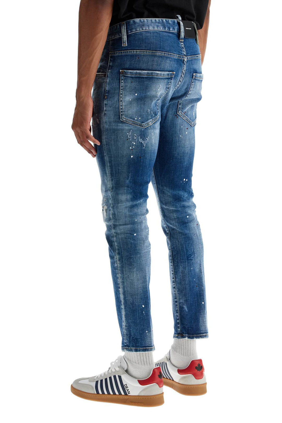 Dsquared2 slim fit used effect jeans