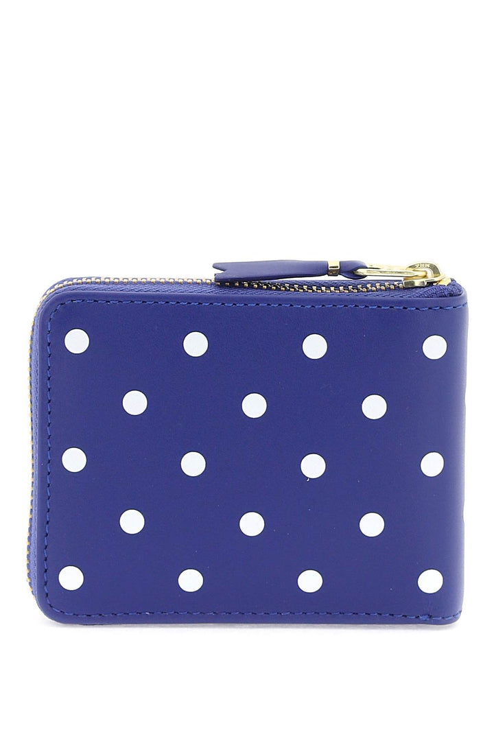 Comme Des Garcons Wallet polka dot zip around wallet with