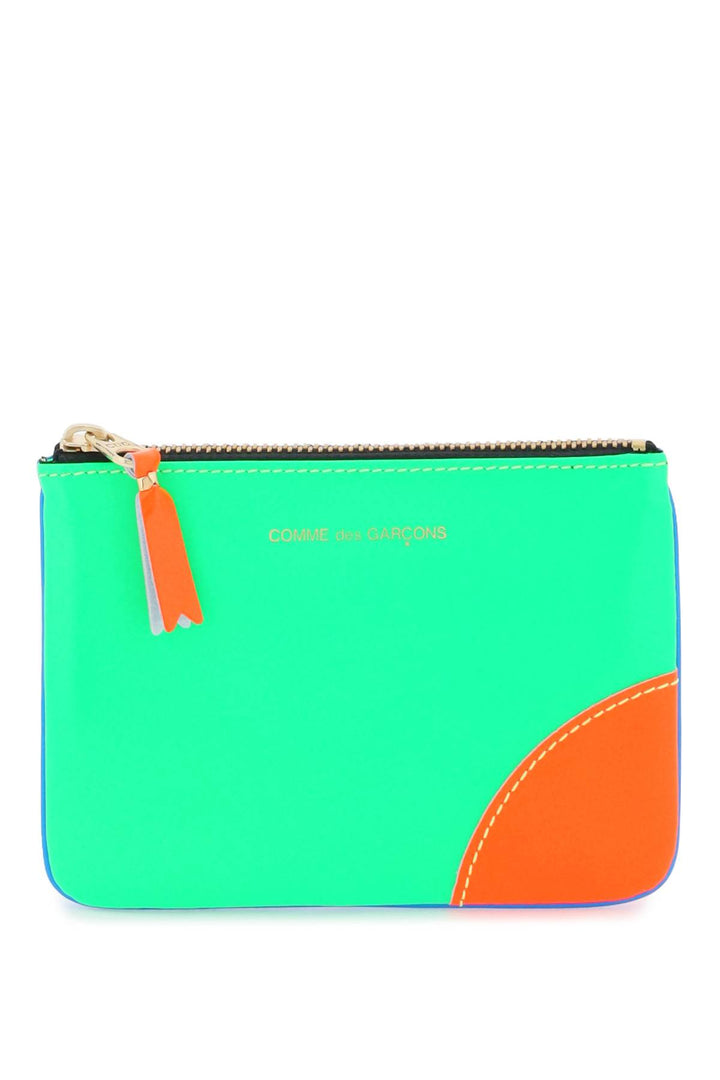 Comme Des Garcons Wallet fluo mini pouch