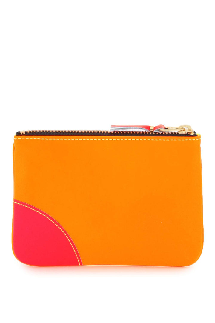 Comme Des Garcons Wallet fluo mini pouch