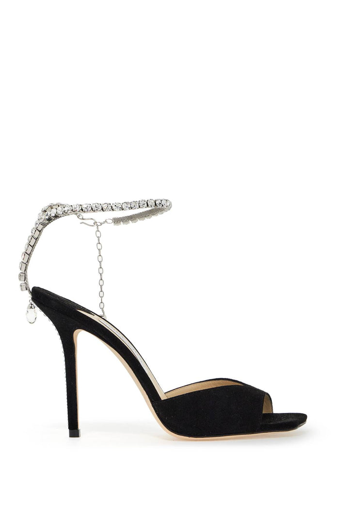 Jimmy Choo saeda 100 suede leather sandals