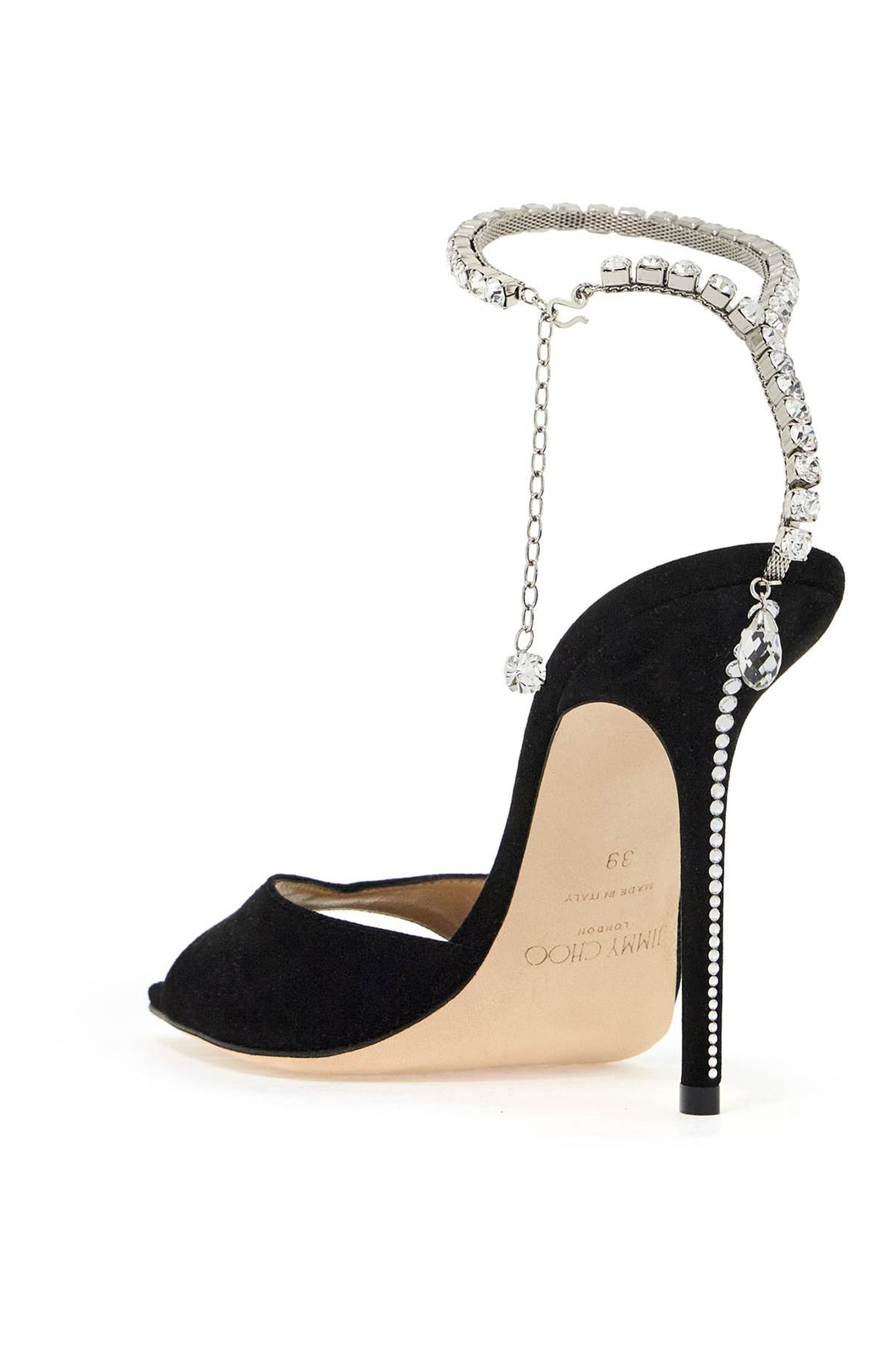 Jimmy Choo saeda 100 suede leather sandals