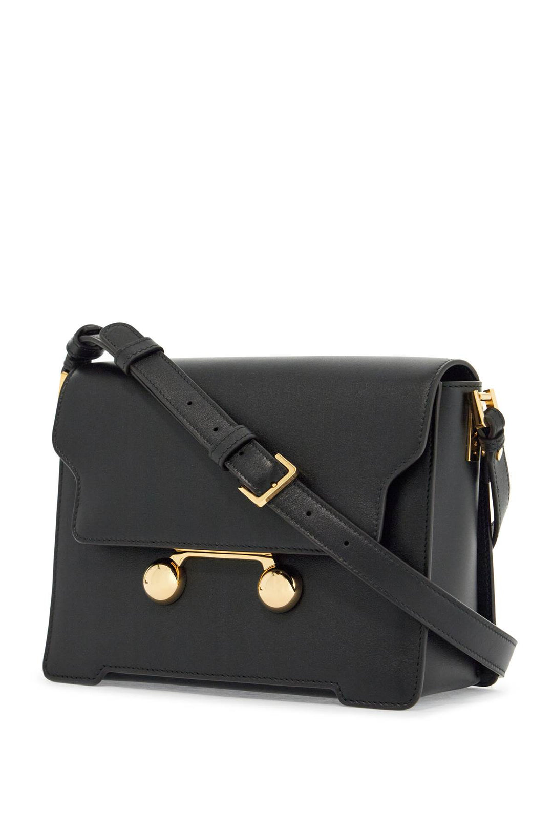 Marni black calfskin shopping bag