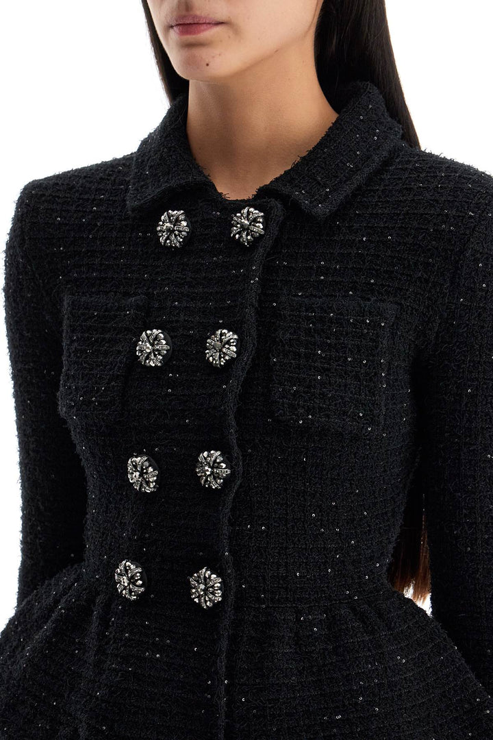 Self Portrait knit peplum jacket