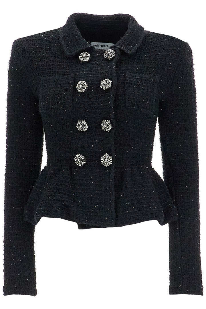 Self Portrait knit peplum jacket