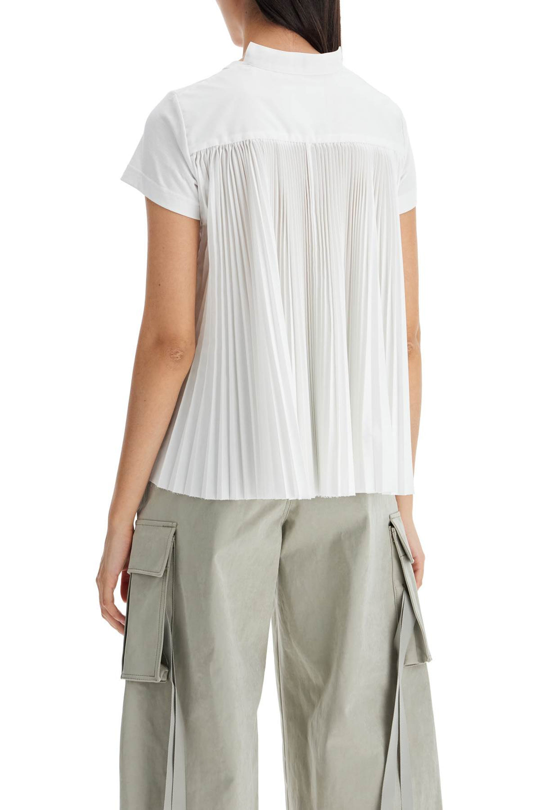 Sacai pleated back t-shirt