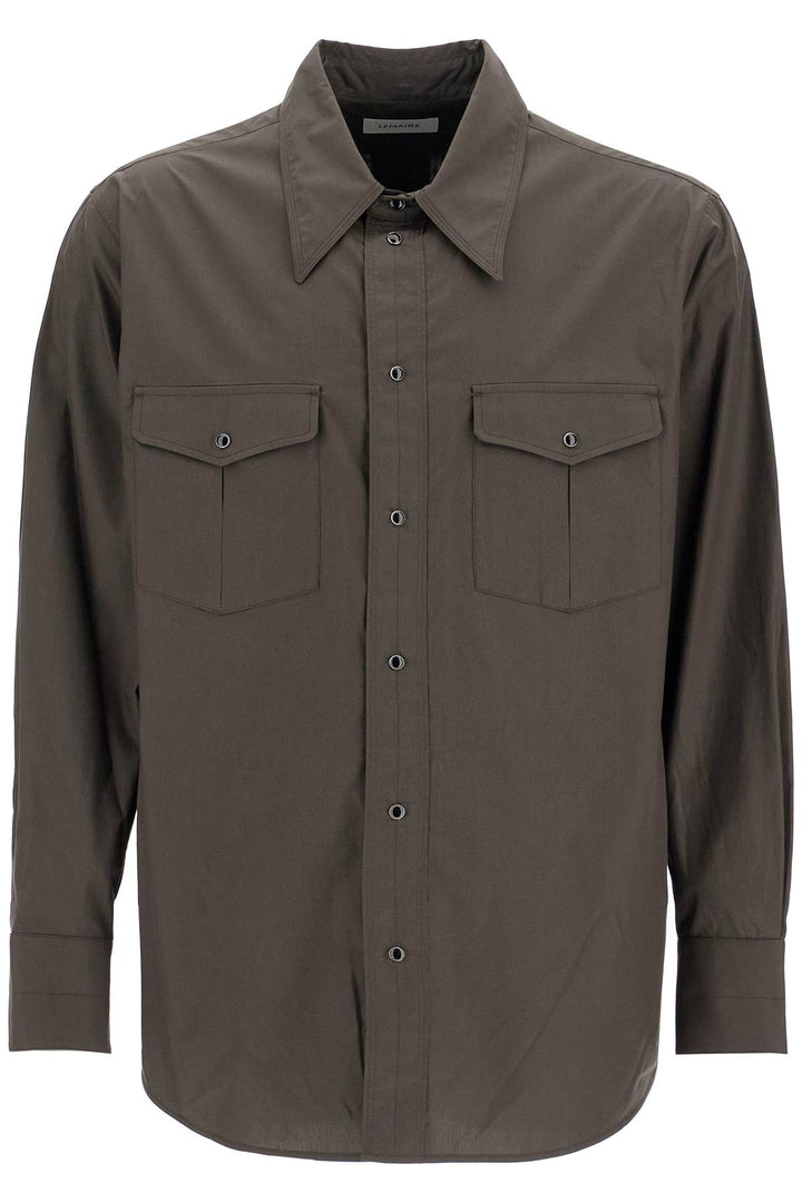 Lemaire western shirt with snap buttons