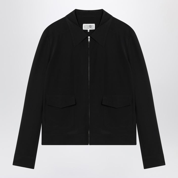 MM6 Maison Margiela zip-up silk jacket