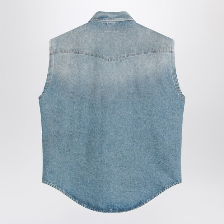 MM6 Maison Margiela distressed denim vest