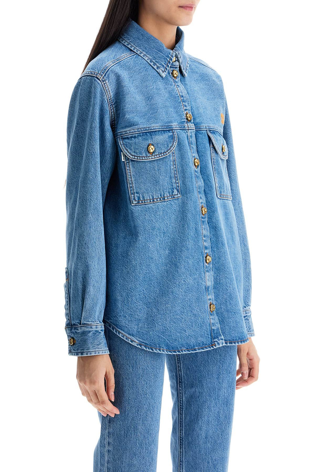 Blaze Milano blue denim shirt