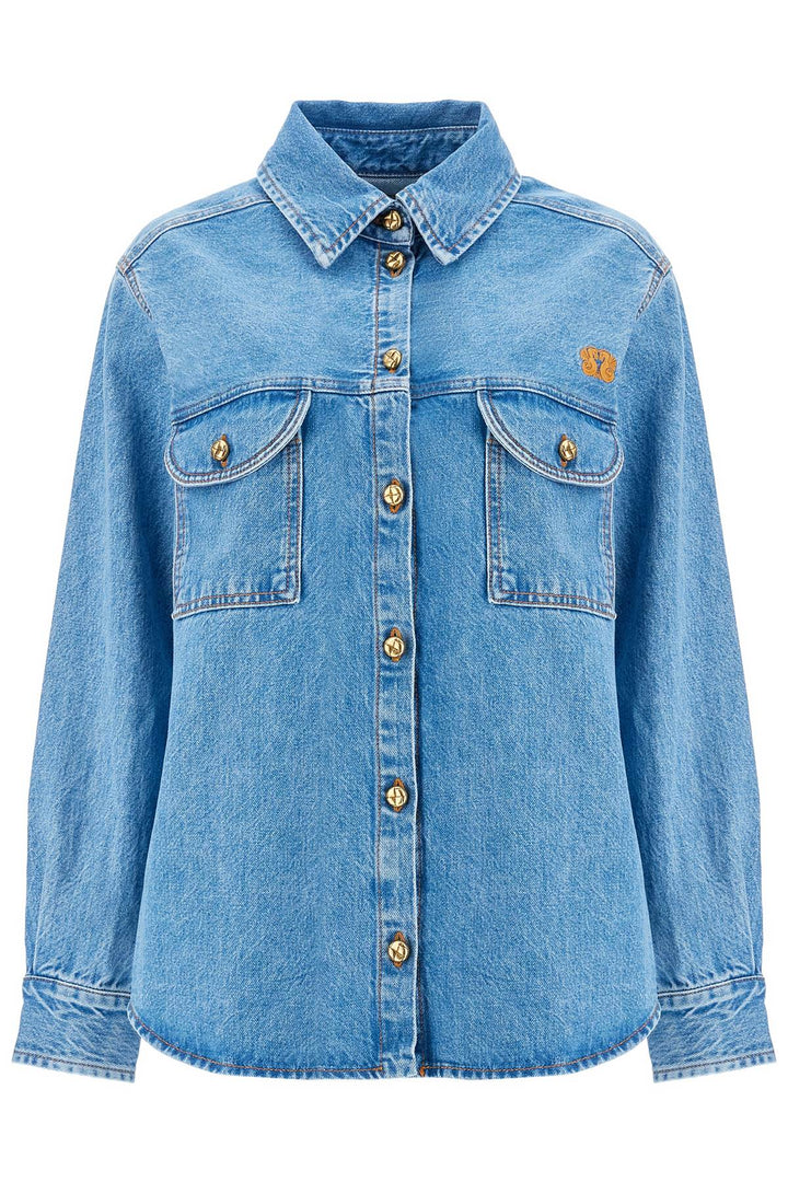 Blaze Milano blue denim shirt