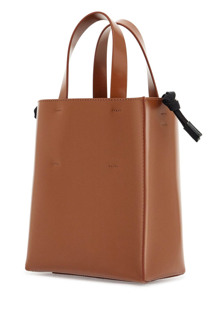 Marni brown leather shopping bag