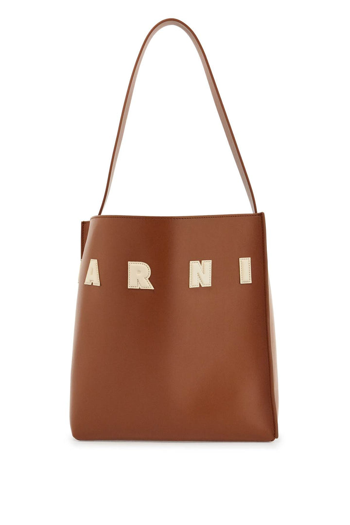 Marni structured calfskin shopping bag