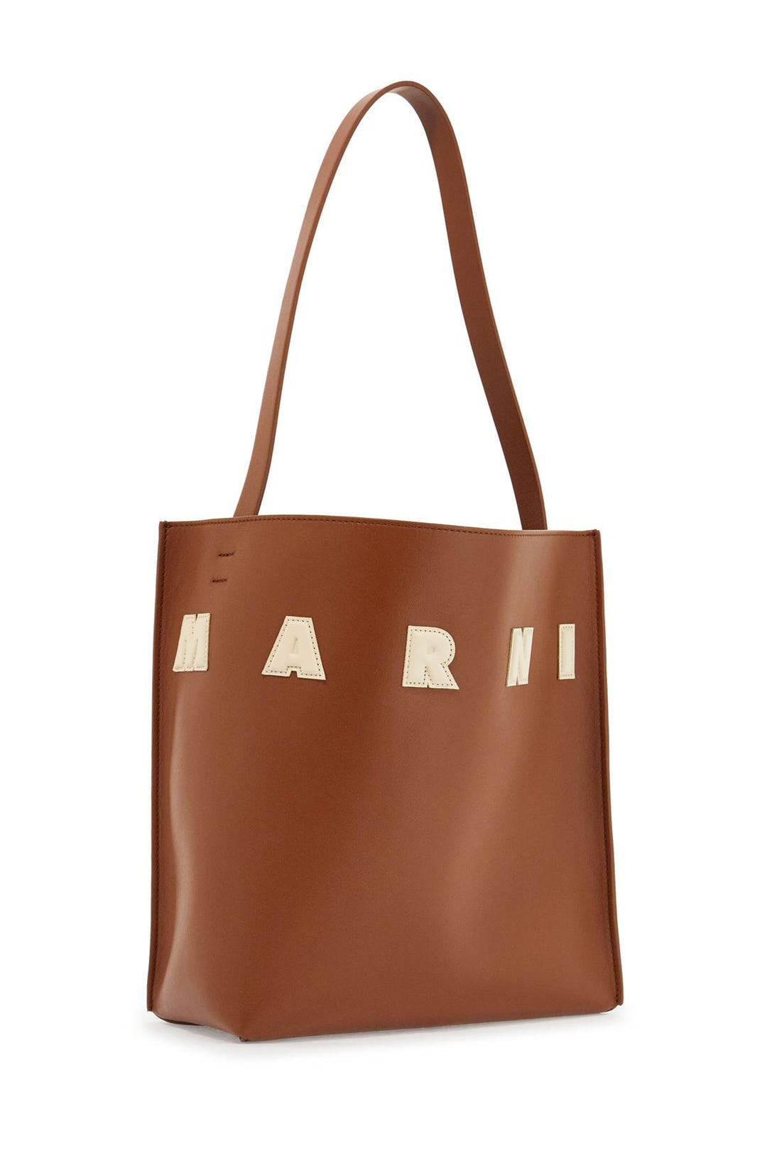 Marni structured calfskin shopping bag