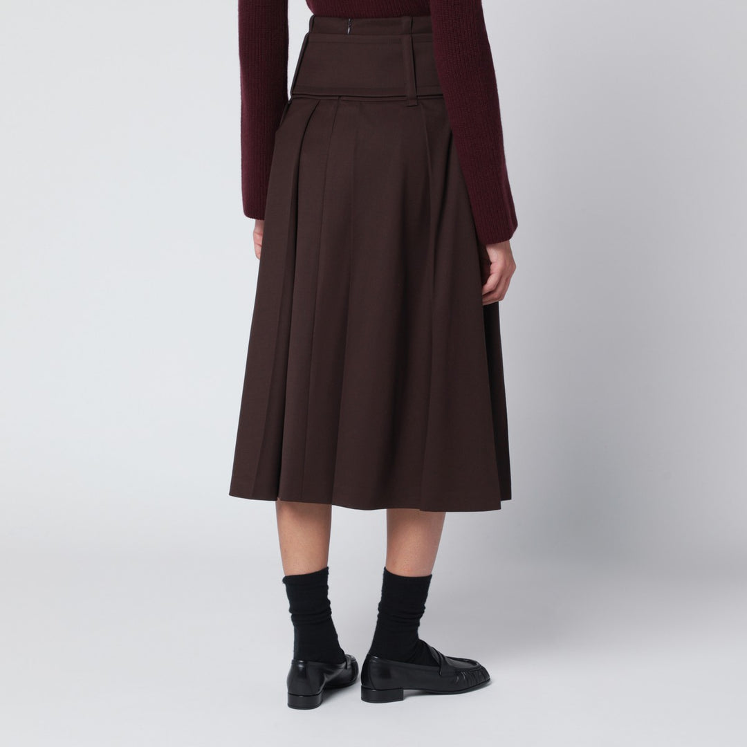 Patou midi skirt with belt