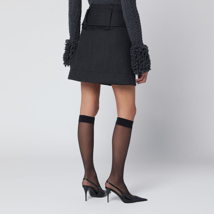 Patou mini skirt with belt