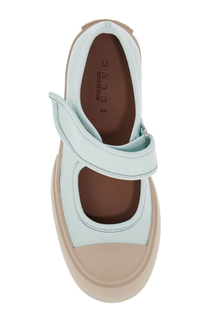 Marni pablo mary jane nappa leather sneakers