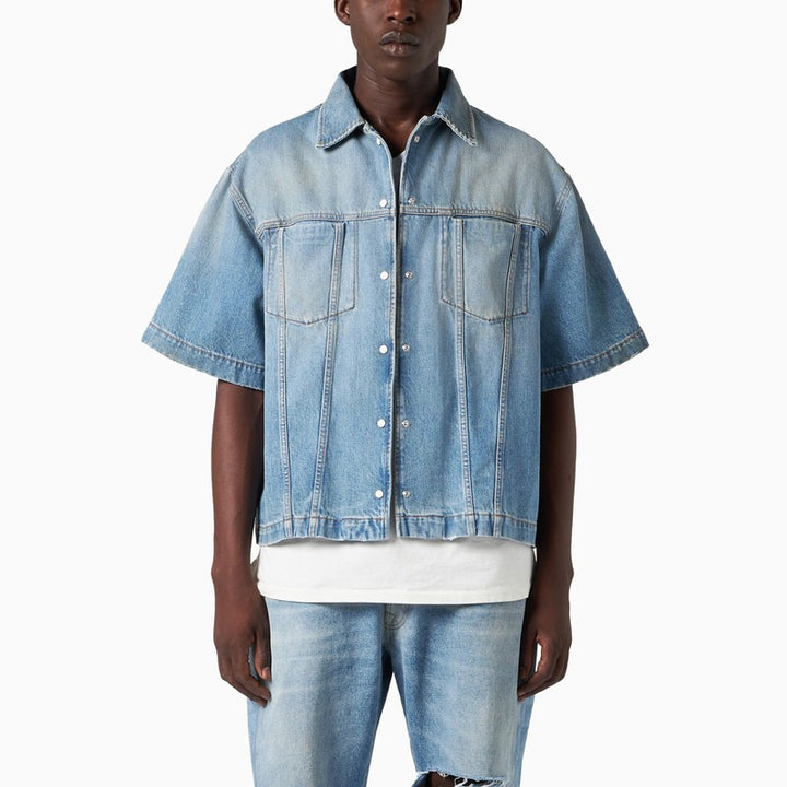 1989 STUDIO Boxy short sleeved denim shirt