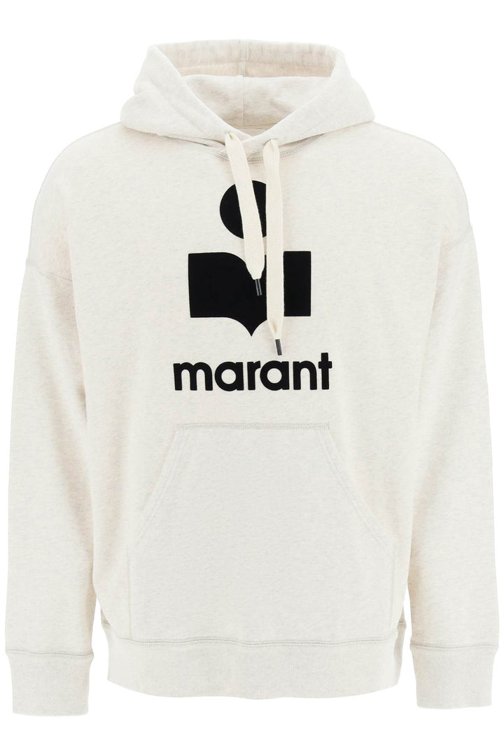 Marant miley hoodie with flocked logo