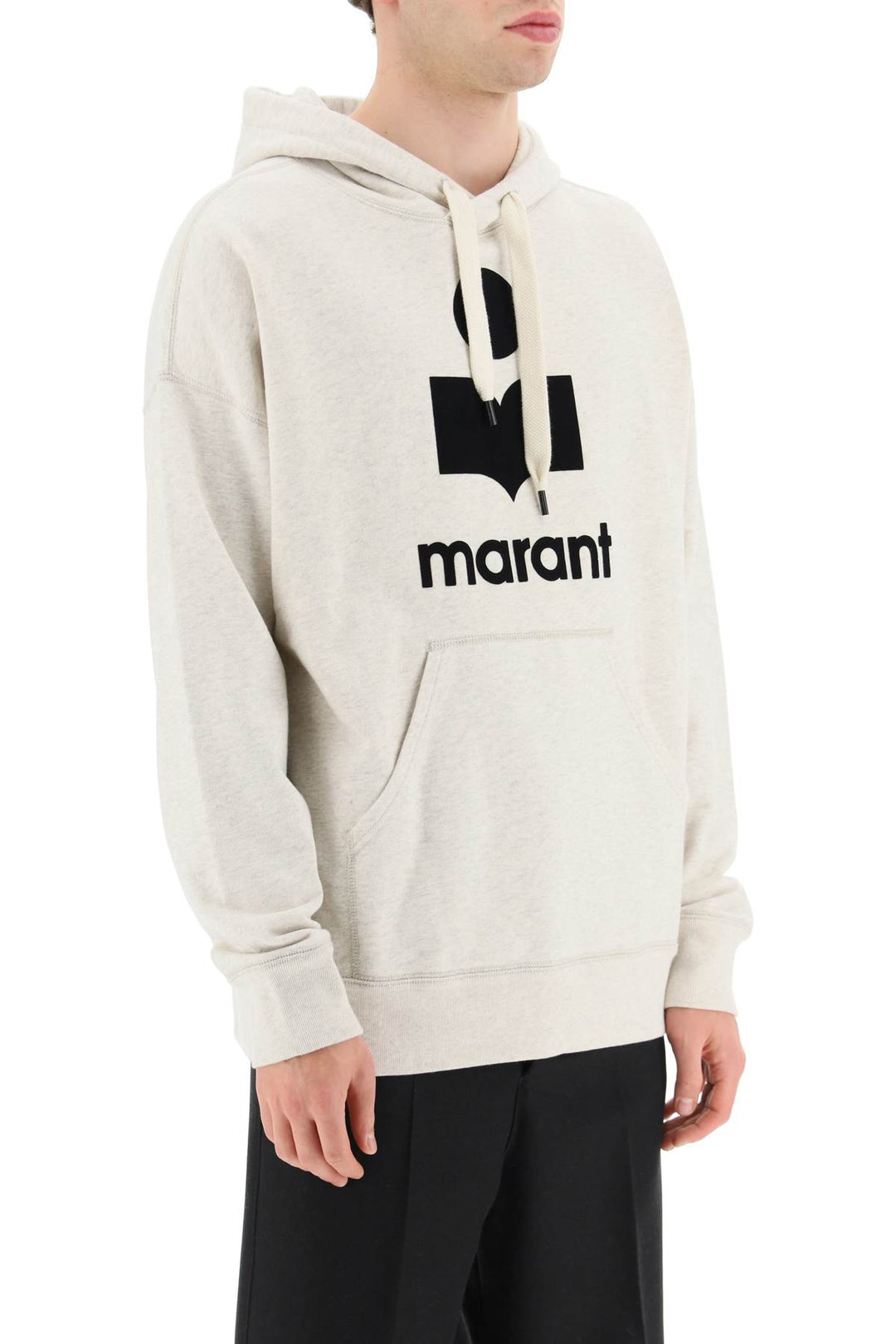 Marant miley hoodie with flocked logo