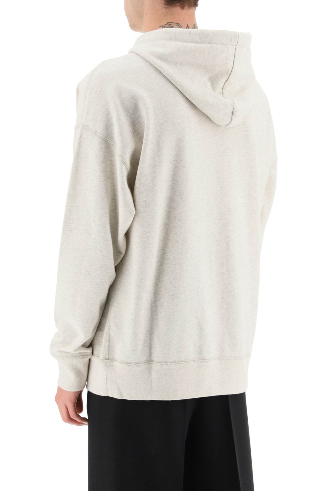 Marant miley hoodie with flocked logo