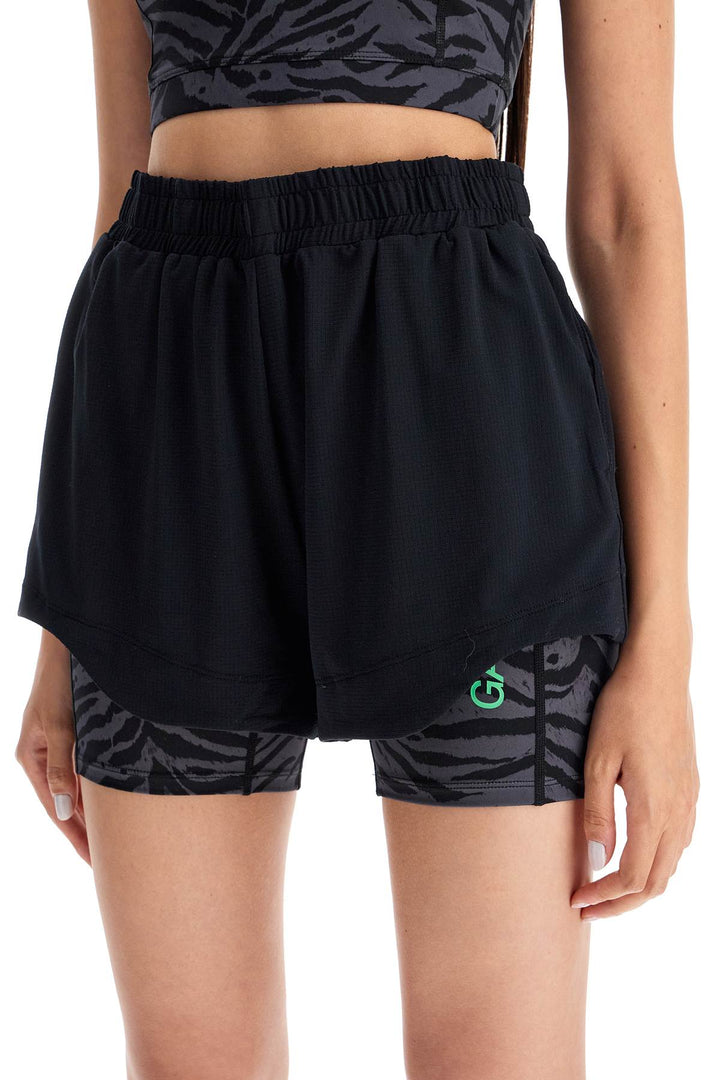 Ganni sporty mesh shorts