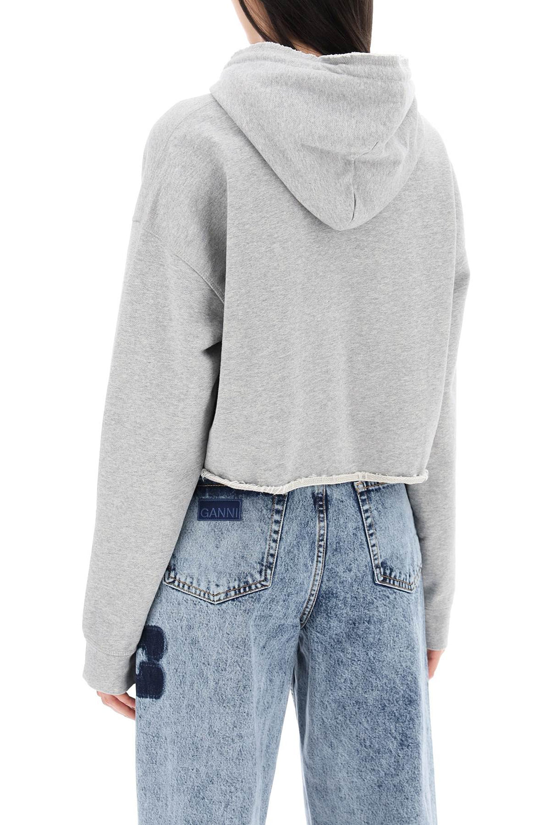 Ganni isoli cropped hoodie