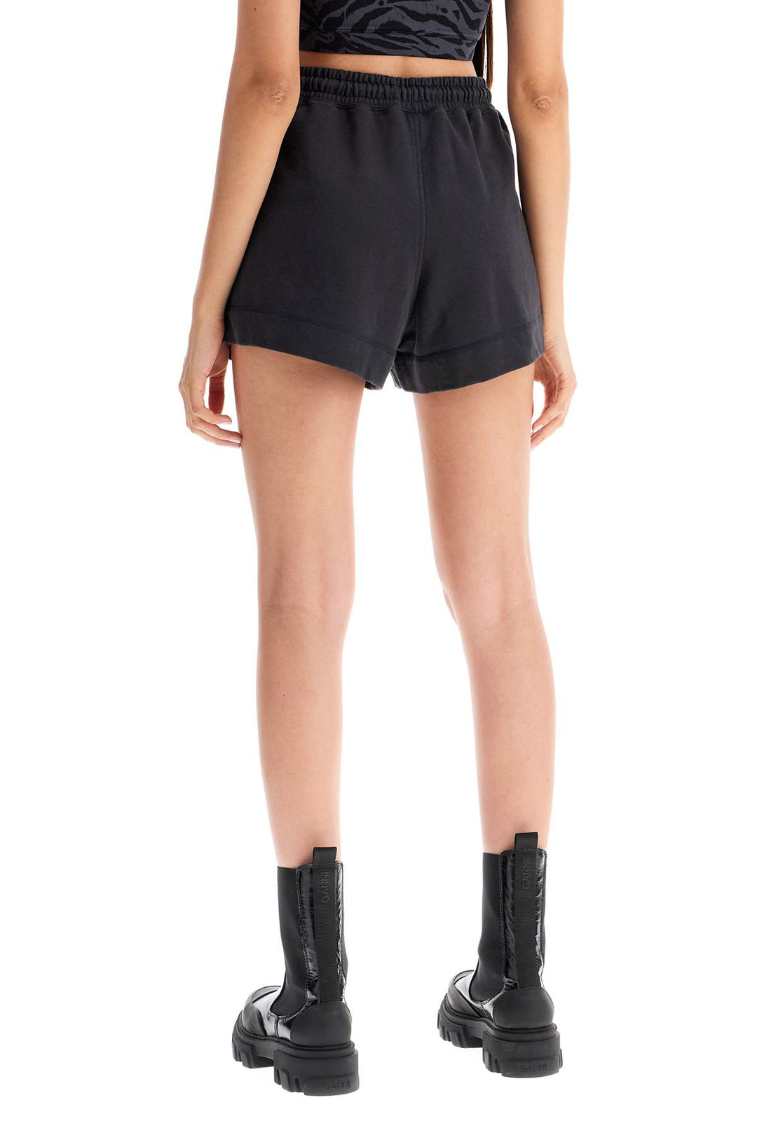 Ganni sweatshirt fabric shorts