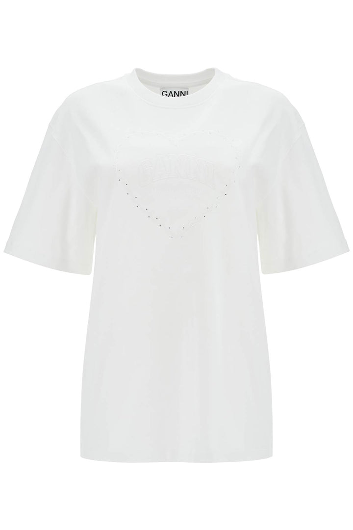 Ganni embroidered oversized t