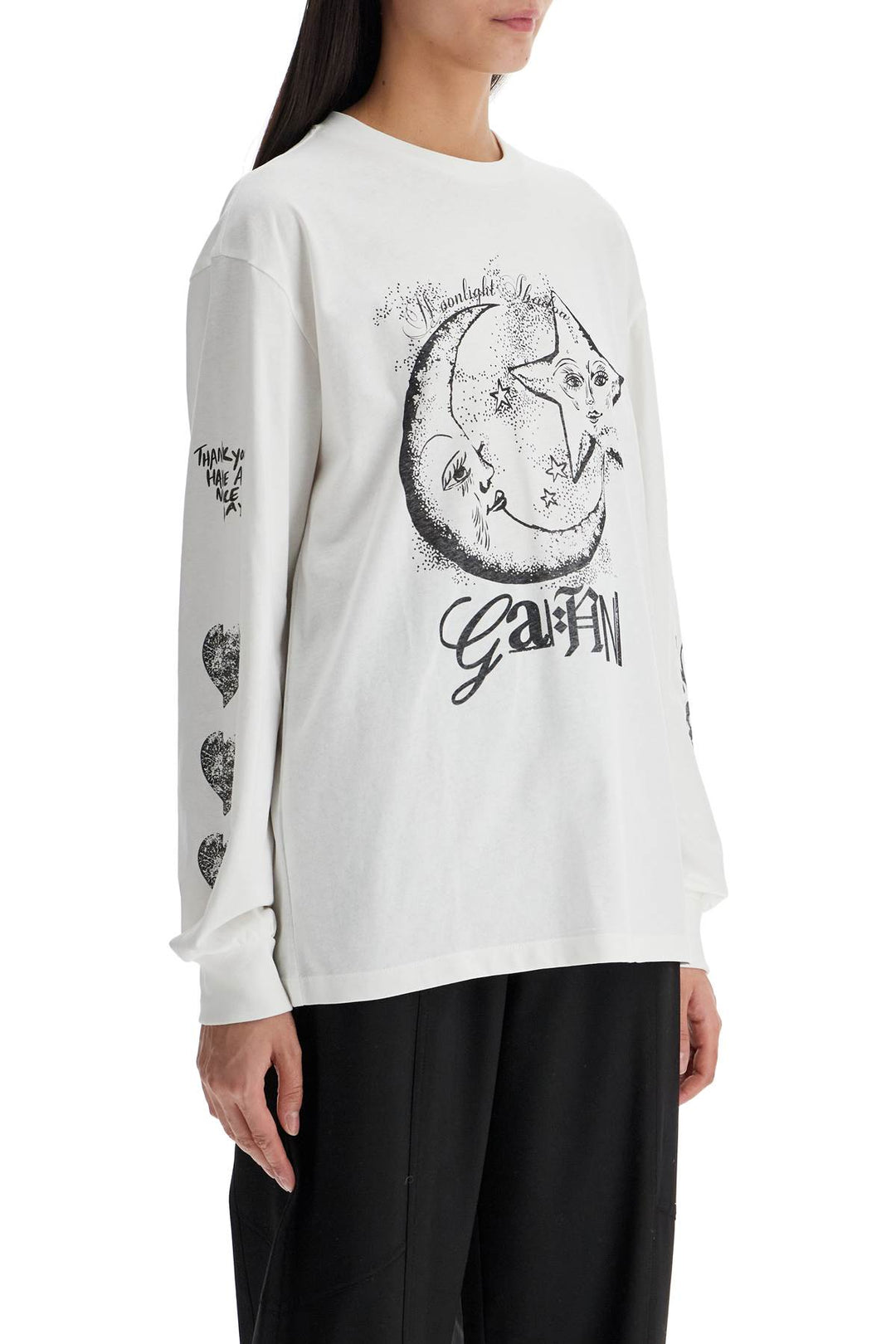 Ganni long-sleeved t-shirt